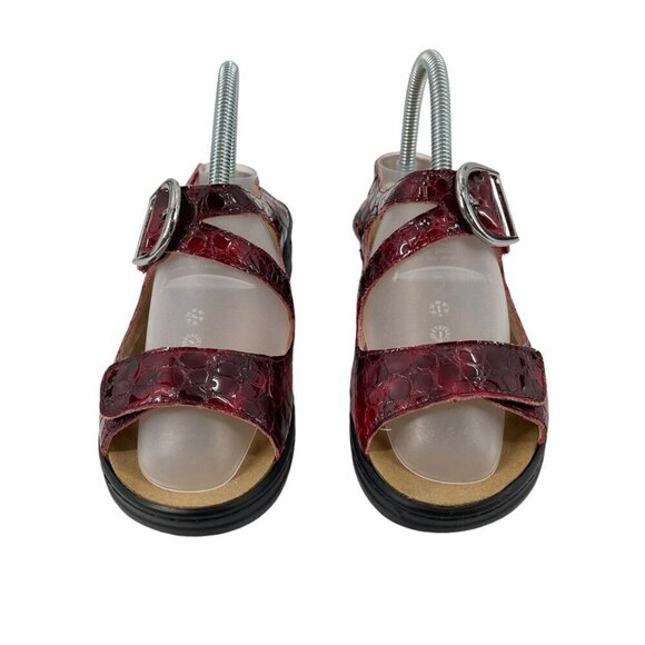 Natural Comfort Lexie Red Leather Comfort Double Strap Sandals Womens EU 36 - Picture 2 of 9